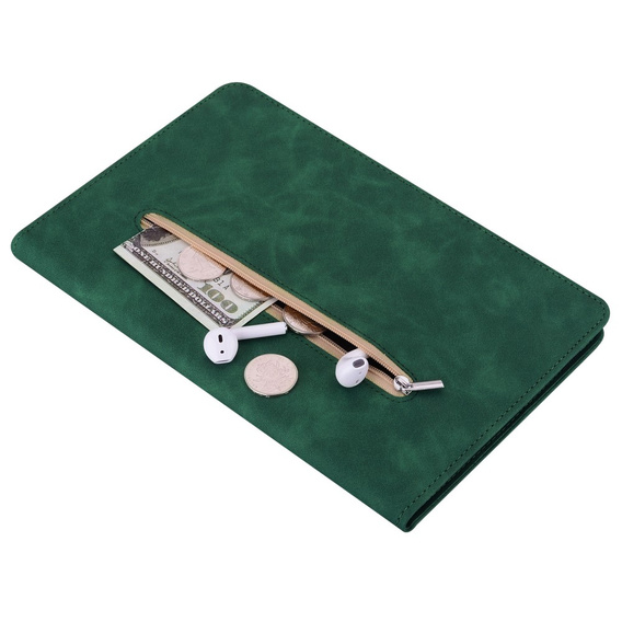 Case for Lenovo Tab P11 Gen 2, Wallet Pen Slot, green