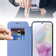 Flip case for Samsung Galaxy A36, RFID Wallet MagSafe CamShield, blue