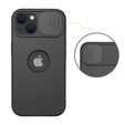 ERBORD MagSafe Cam Slider Case, Black + Screen Protector for iPhone 13 / iPhone 14