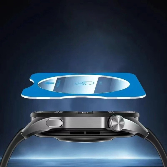 2x ERBORD Tempered Glass for Huawei Watch GT 5 41mm, with mounting frame