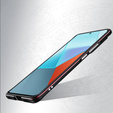 Case for Xiaomi Redmi Note 13 Pro+, Armor Bumper, with lens cover, black / red