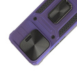 Armored Case for Xiaomi Redmi Note 13 Pro 5G, CamShield Slide, purple + Tempered Glass 9H