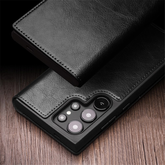 QIALINO Leather Wallet case with flap for Samsung Galaxy S24 Ultra