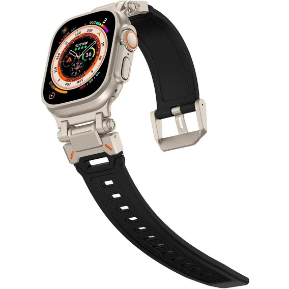 ERBORD ProTech Strap for Apple Watch 1/2/3/4/5/6/7/8/9/SE/Ultra/Ultra 2 42/44/45/49MM, Black.