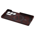 Case for Samsung Galaxy S25 Ultra, Aramid Fiber MagSafe, black / red