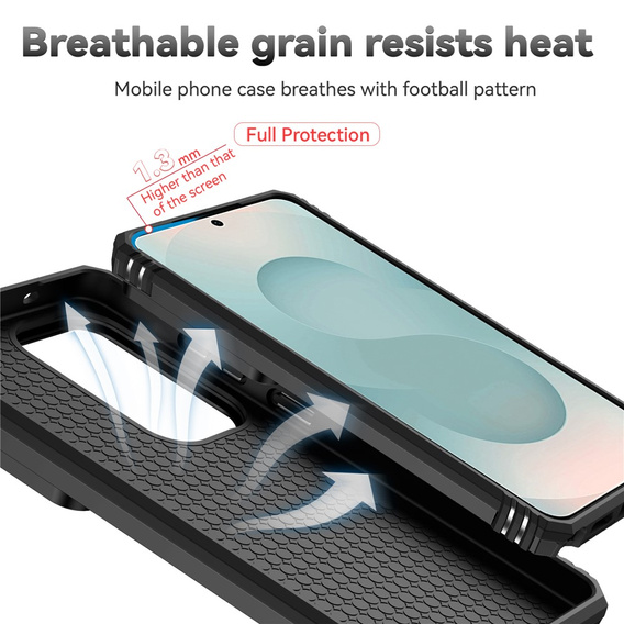 Armoured case with stand and lens cover for Samsung Galaxy S26 Ultra