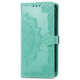 Flip case for Xiaomi Redmi 12C, Mandala, green
