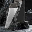 Silicone sleeve for iPhone Air, with hard back, smoky black