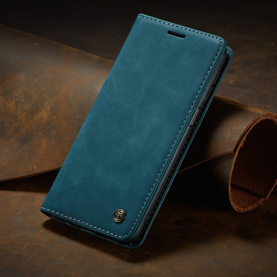 CASEME case for Xiaomi Redmi Note 10 / 10S, Leather Wallet Case, green