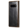 CASEME flip case for Samsung Galaxy S10+ Plus, Waxy Textucoffee, coffee