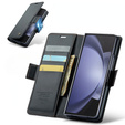 CASEME flip case for Samsung Galaxy Z Fold6 5G, Litchi Wallet, black