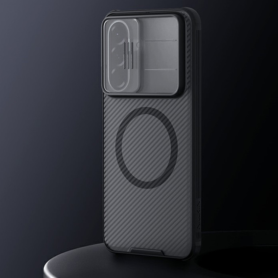 Nillkin CamShield Pro Magnetic Case for Samsung Galaxy A57 5G, transparent/black