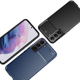 Case for Samsung Galaxy S22+ Plus 5G, Carbon Gel, dark blue