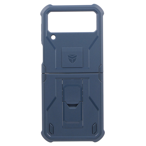 Armored case for Samsung Galaxy Z Flip 4 5G, Dexnor Clip Holder, navy blue
