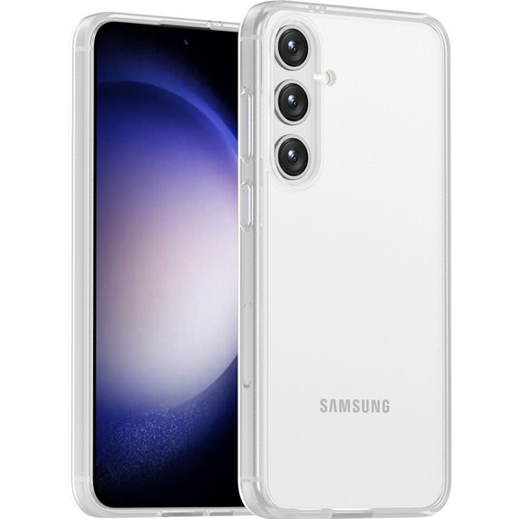 Case for Samsung Galaxy S24+ Plus, Fusion Hybrid, with camera protection, transparent