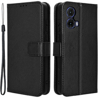 Flip case for Motorola Moto G85, Wallet Smart Magnet, black