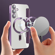 Flip case for Samsung Galaxy S23 FE, RFID Wallet MagSafe CamShield, purple