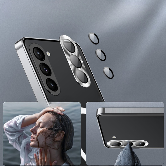 Camera Protection Case for Samsung Galaxy S23 Plus, CamShield MagSafe, transparent / silver