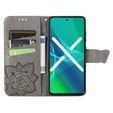 Flip case for Realme 9i / Oppo A96, Butterfly, grey
