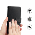 Flip case for Realme C67, Split Leather Wallet, black