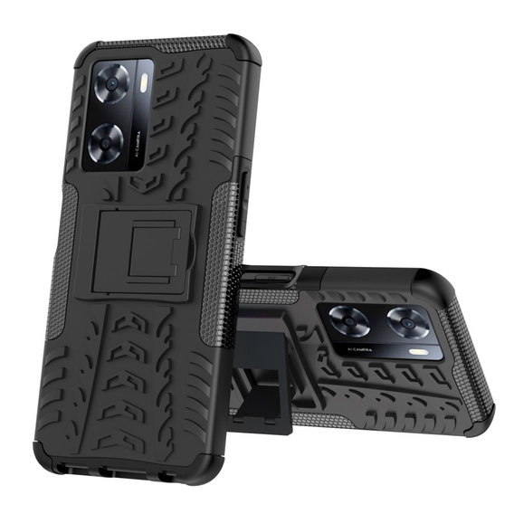 Case for Oppo A57s, Tire Armor, black