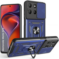 Case for Motorola Moto G15 / Motorola Moto G15 Power, CamShield Slide, blue