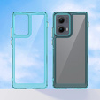 Case for Motorola Edge 50 Fusion 5G, Fusion Hybrid, transparent / blue