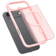 Matt Case for iPhone Air, for MagSafe, translucent pink