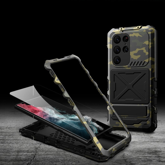 Armored case for Samsung Galaxy S23 Ultra, R-JUST Moro, black