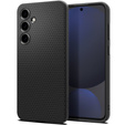 Spigen case for Samsung Galaxy S24 FE, Liquid Air, black + 9H Tempered Glass