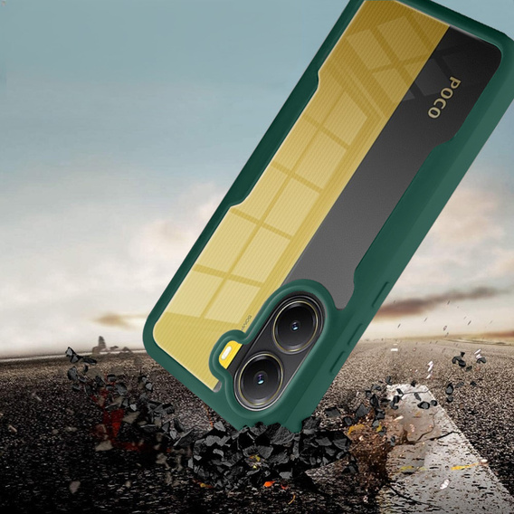 Case for Xiaomi Poco X7 Pro 5G, Shockproof, with film, green