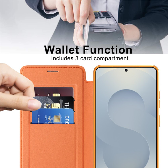 RFID Wallet MagSafe flip case with camera protection for Samsung Galaxy S26 Ultra