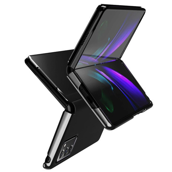 Case for Samsung Galaxy Z Fold 2 5G, Clear View, black