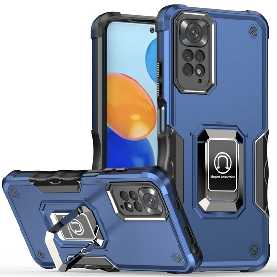 Case for Xiaomi Redmi Note 11 / 11S, Dual-Layer Armor, blue