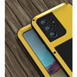 Love Mei Case for Samsung Galaxy S22 Ultra, armored without glass, yellow