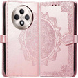 Flip case for Oppo Reno 12FS / 12F, Mandala, pink rose gold