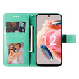 Flip case for Xiaomi Redmi Note 12 4G, Mandala Flower, green