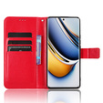 Flip case for Realme 11 Pro 5G / Pro+ 5G, Crazy Horse Wallet, red