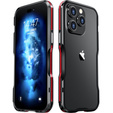 Case LUPHIE for iPhone 14 Pro, Armor Bumper, black / red