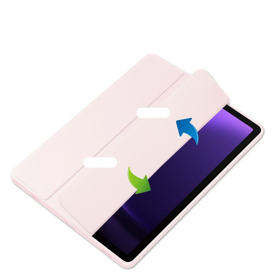 Case for Samsung Galaxy Tab S10 Lite / S10 FE / S9 FE, Smartcase Hybrid, with stylus space, pink