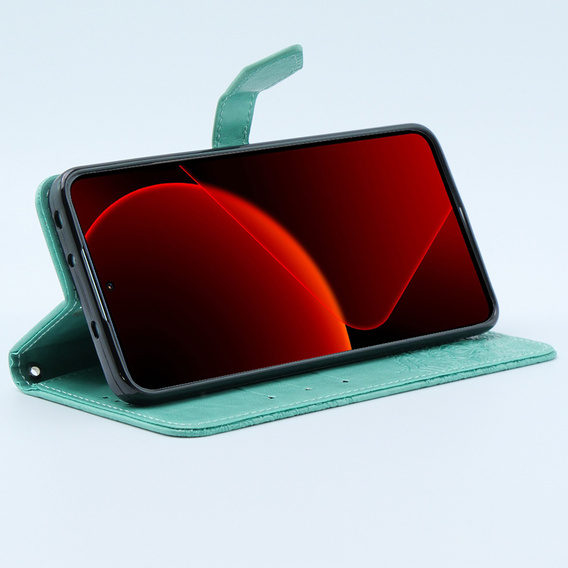 Flip case for Xiaomi 13T / 13T Pro, Mandala, green