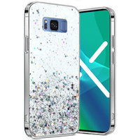 Case for Samsung Galaxy S8+ Plus, Glittery, transparent