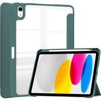 Case for iPad 10.9 2022 10 Gen, Smartcase Hybrid, with stylus space, dark green