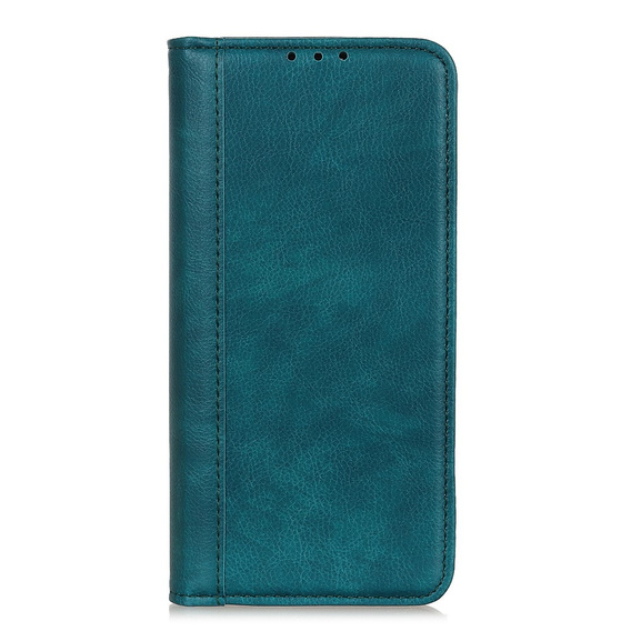 Case for Xiaomi 14T, Wallet Litchi Leather, green