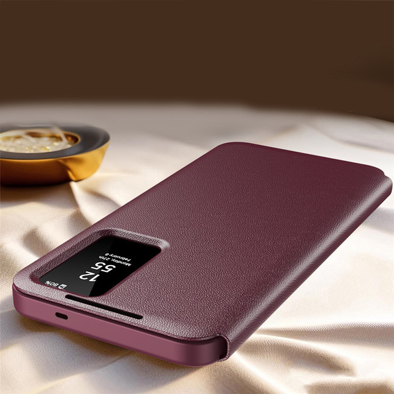 Smart View Wallet flip case for Samsung Galaxy S26, burgundy