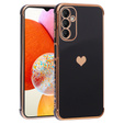 Case for Samsung Galaxy A14 4G/5G, Electro heart, black