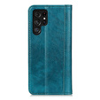 Case for Samsung Galaxy S25 Ultra, Wallet Litchi Leather, green