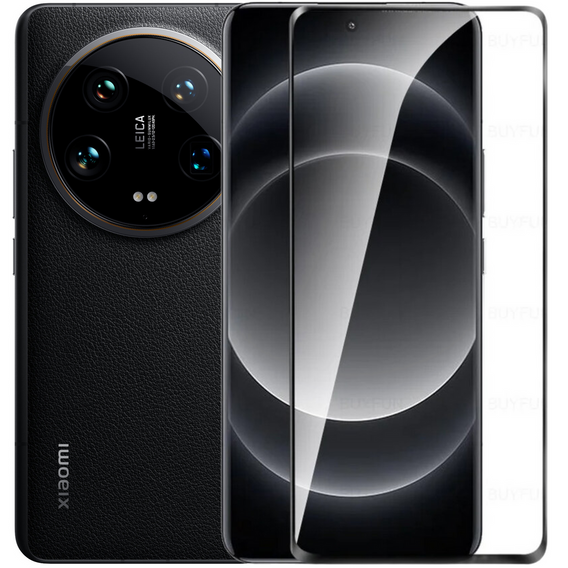 3D Tempered Glass for Xiaomi 14 Ultra, black frame