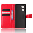 Flip case for Realme C33, Crazy Horse Wallet, red