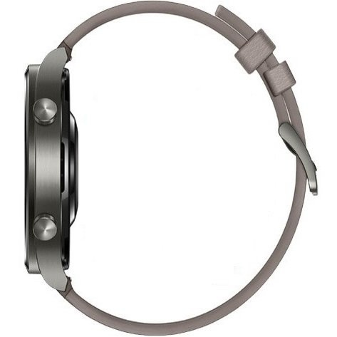 22mm Genuine Leather Coated Silicone Watch Band - Grey
